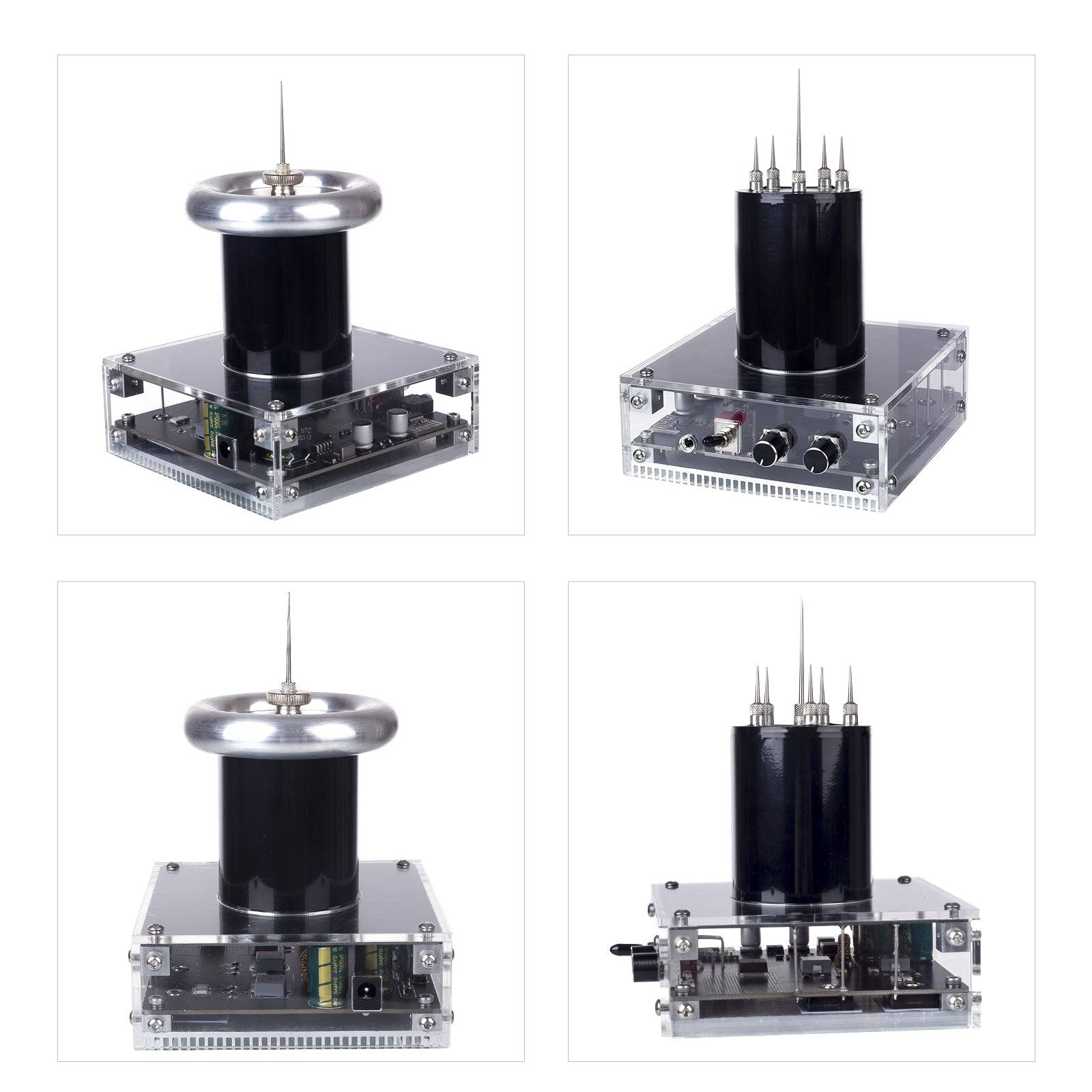 25cm Arc PCB Musical Tesla Coil Bluetooth Plasma Speaker 2-in-1 Touchable Lightning Generator