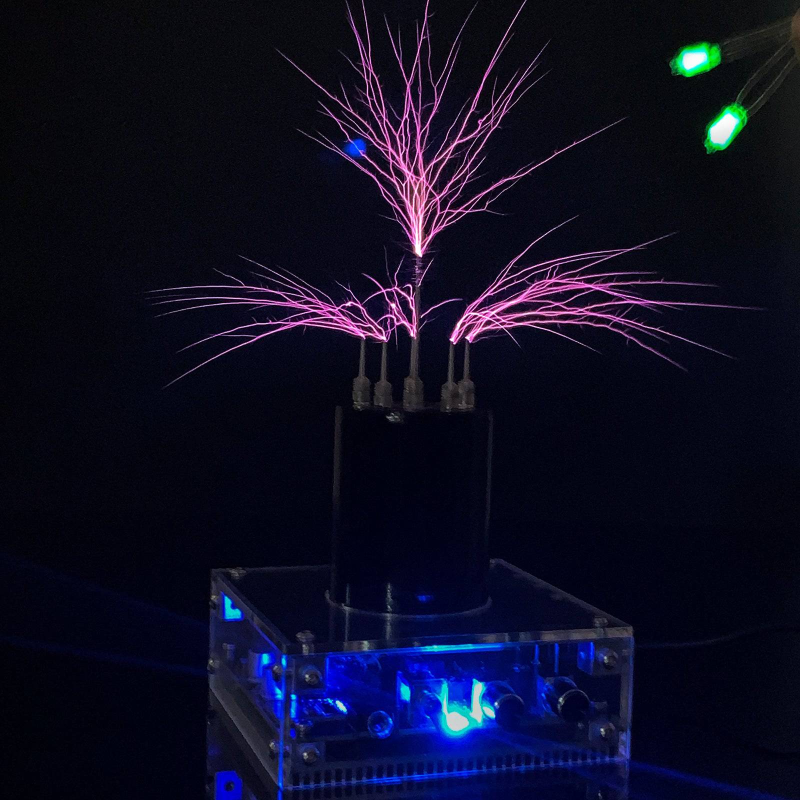 25cm Arc PCB Musical Tesla Coil Bluetooth Plasma Speaker 2-in-1 Touchable Lightning Generator