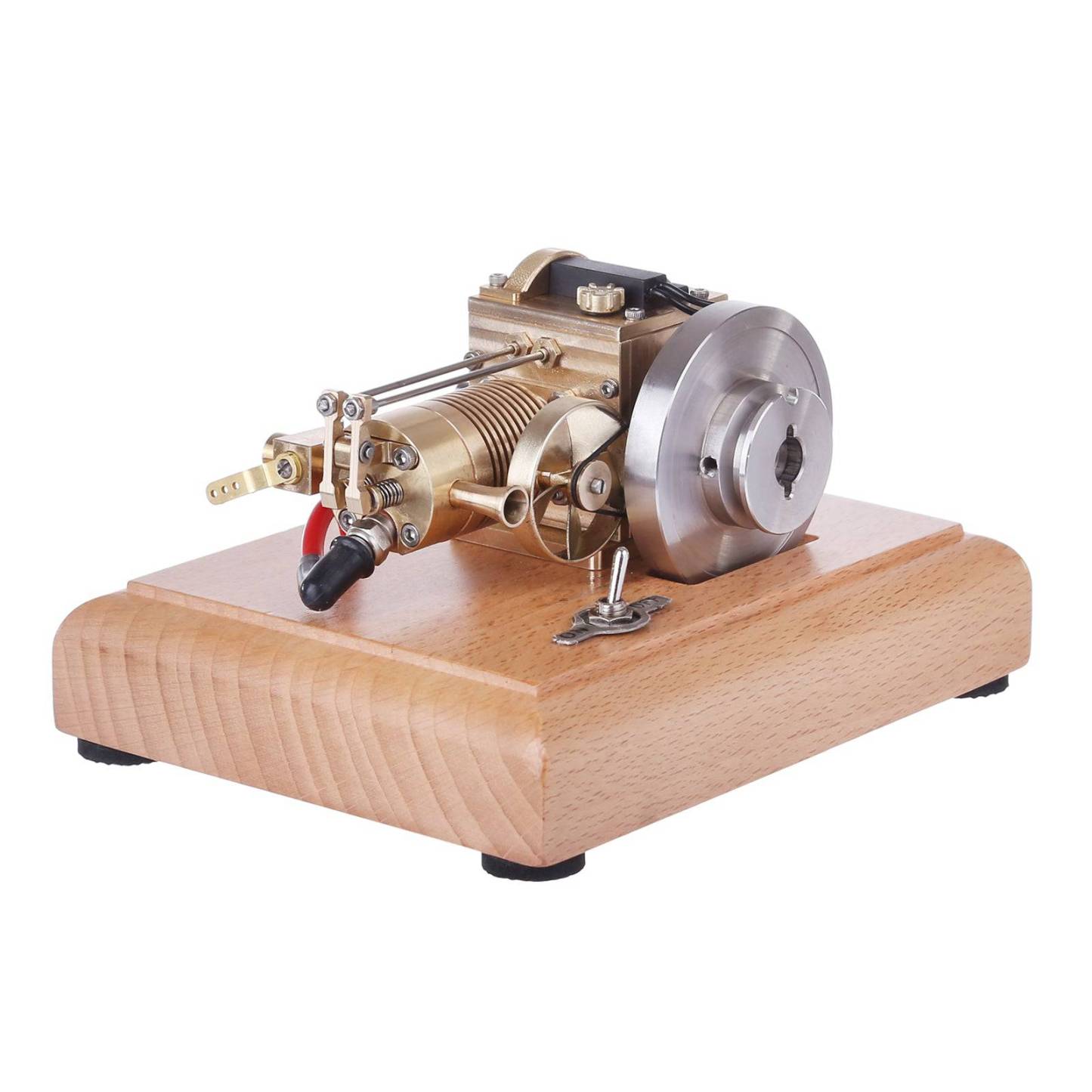 M16B 1.6cc Mini Horizontal 4 Stroke Gasoline Engine Model Air Cooled Brass Internal Combustion Toy-helloworld7