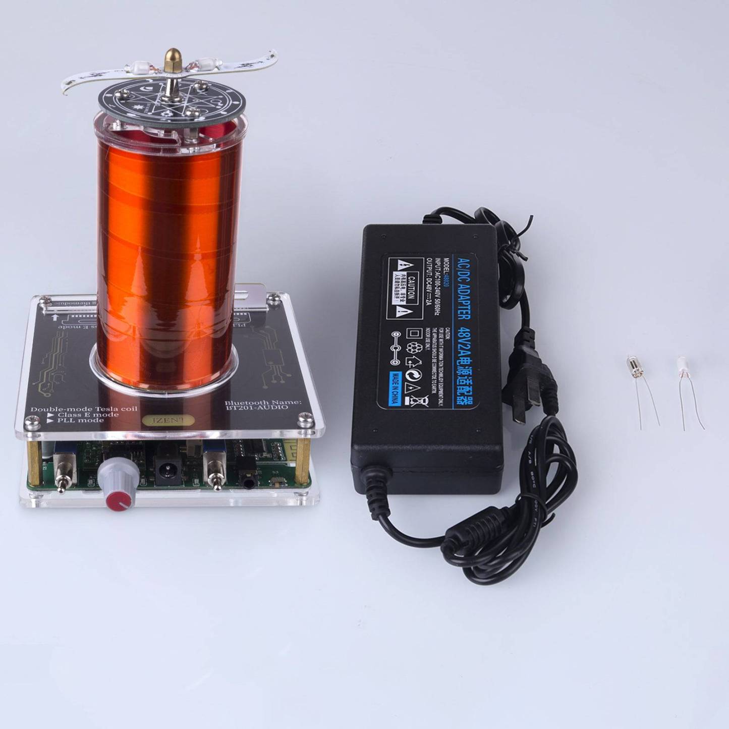 HelloWorld7-32v DC Bluetooth Square Wave Musical Tesla Coil with 20cm Arc