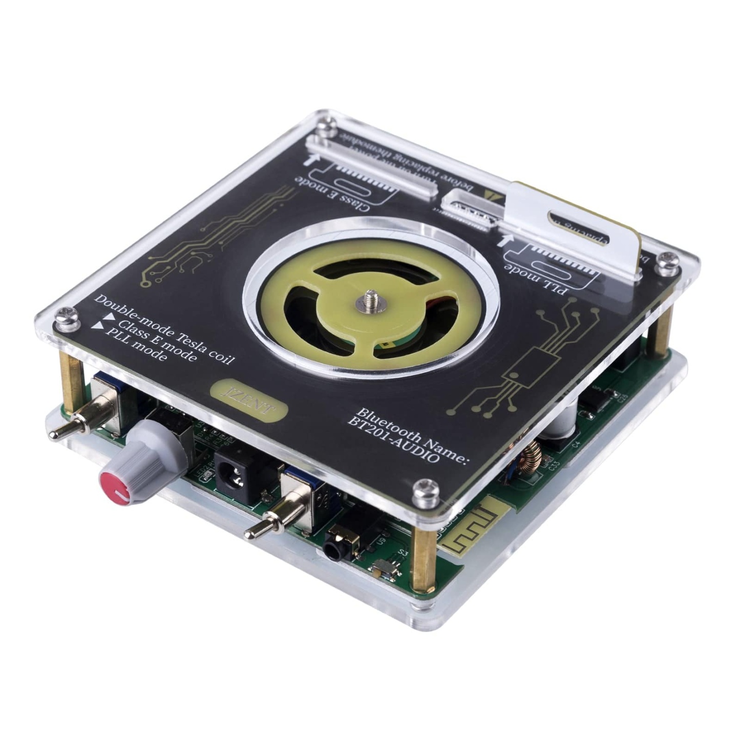 HelloWorld7-32v DC Bluetooth Square Wave Musical Tesla Coil with 20cm Arc