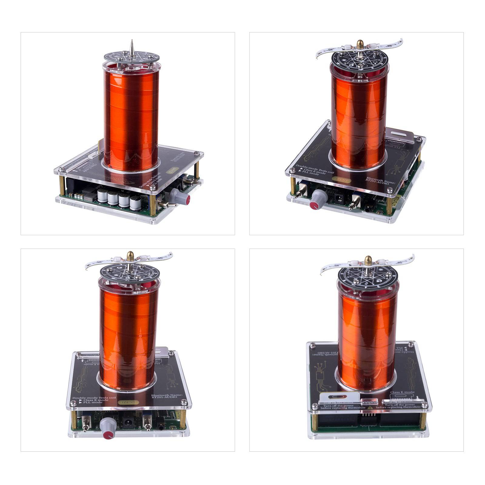 HelloWorld7-32v DC Bluetooth Square Wave Musical Tesla Coil with 20cm Arc