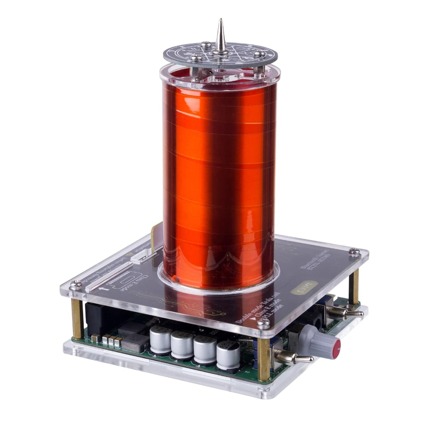 HelloWorld7-32v DC Bluetooth Square Wave Musical Tesla Coil with 20cm Arc