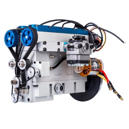 Enjomor 36cc DOHC Inline 4 Cylinder 4 Stroke Water Cooled Gasoline Engine for RC Car Boat-helloworld7