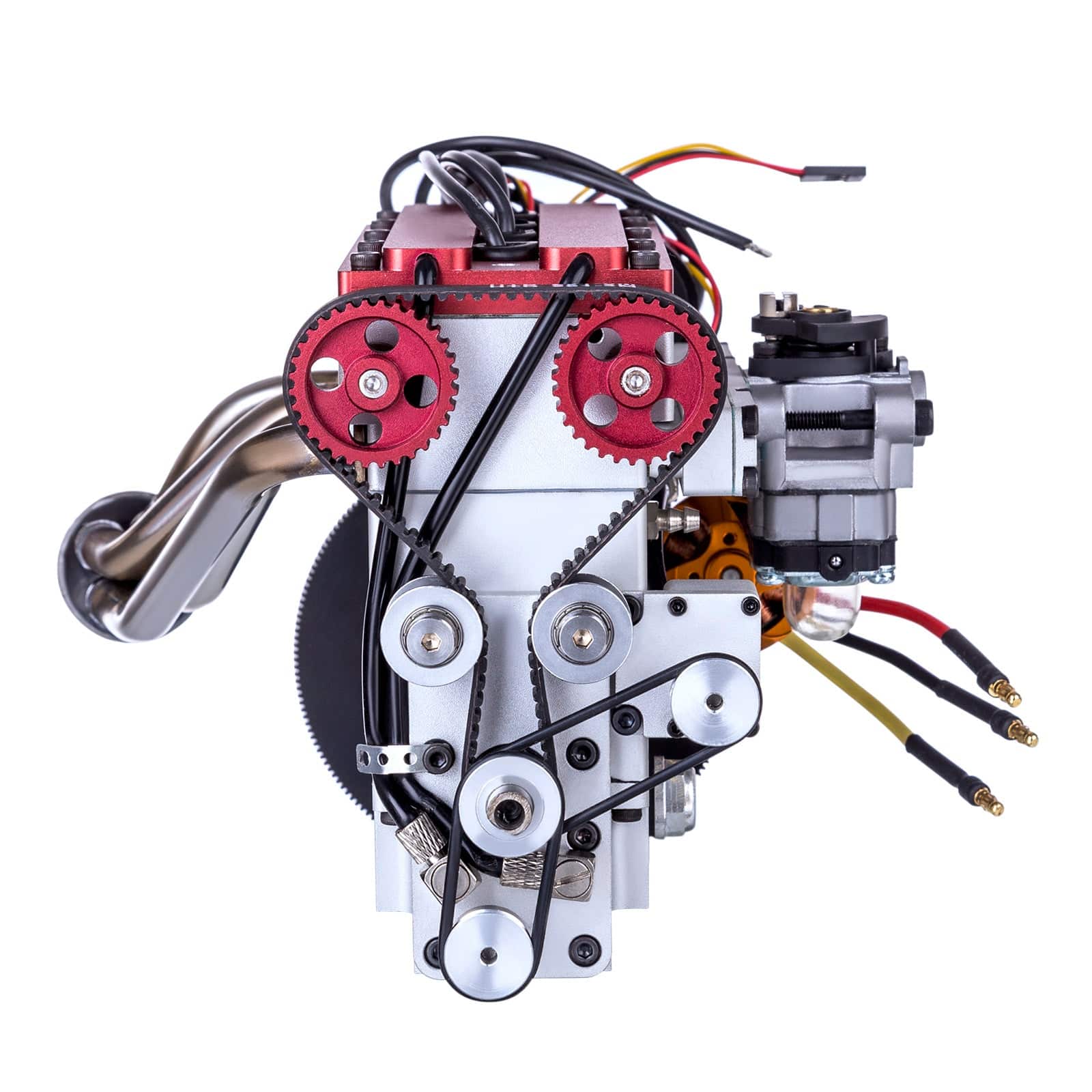 Enjomor 36cc DOHC Inline 4 Cylinder 4 Stroke Water Cooled Gasoline Engine for RC Car Boat-helloworld7