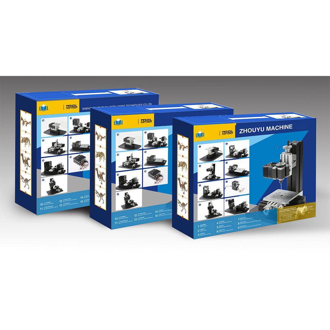 4 in 1 Mini Motorized Machine Tool Kit DIY Woodworking Lathe Sander Saw for Model Making-helloworld7