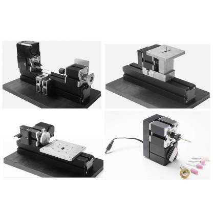 4 in 1 Mini Motorized Machine Tool Kit DIY Woodworking Lathe Sander Saw for Model Making-helloworld7