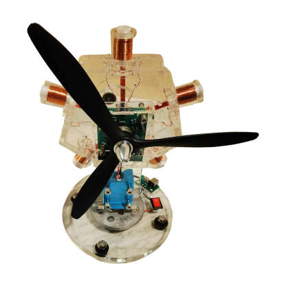 HelloWorld7-5 Cylinder Electromagnetic Radial Solenoid Engine Model