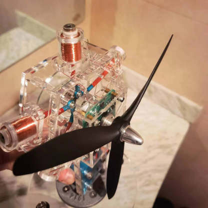 HelloWorld7-5 Cylinder Electromagnetic Radial Solenoid Engine Model