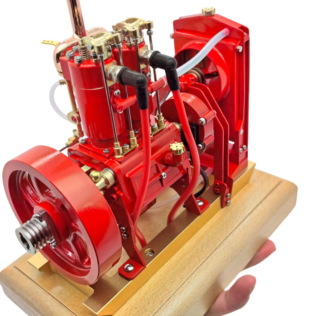 HelloWorld7-H74 5cc 4-Stroke 2-Cylinder Water Cooled Gasoline Internal Combustion Engine Model