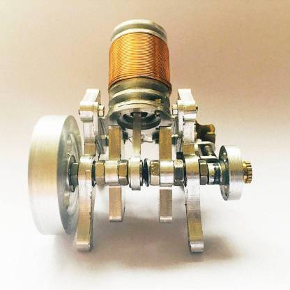 HelloWorld7-6-12V Single Cylinder Electromagnetic Solenoid Valve Engine Model