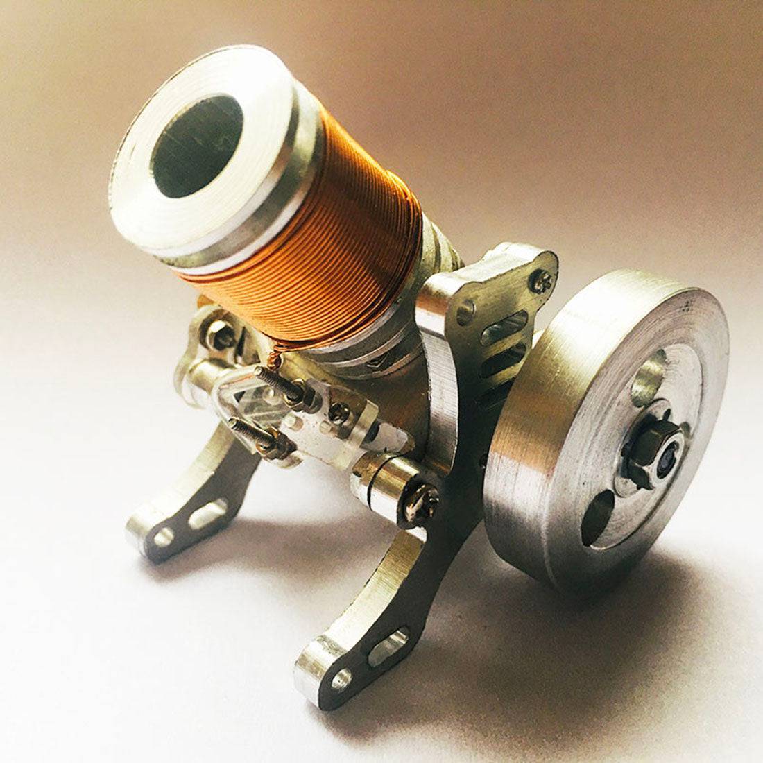 HelloWorld7-6-12V Single Cylinder Electromagnetic Solenoid Valve Engine Model