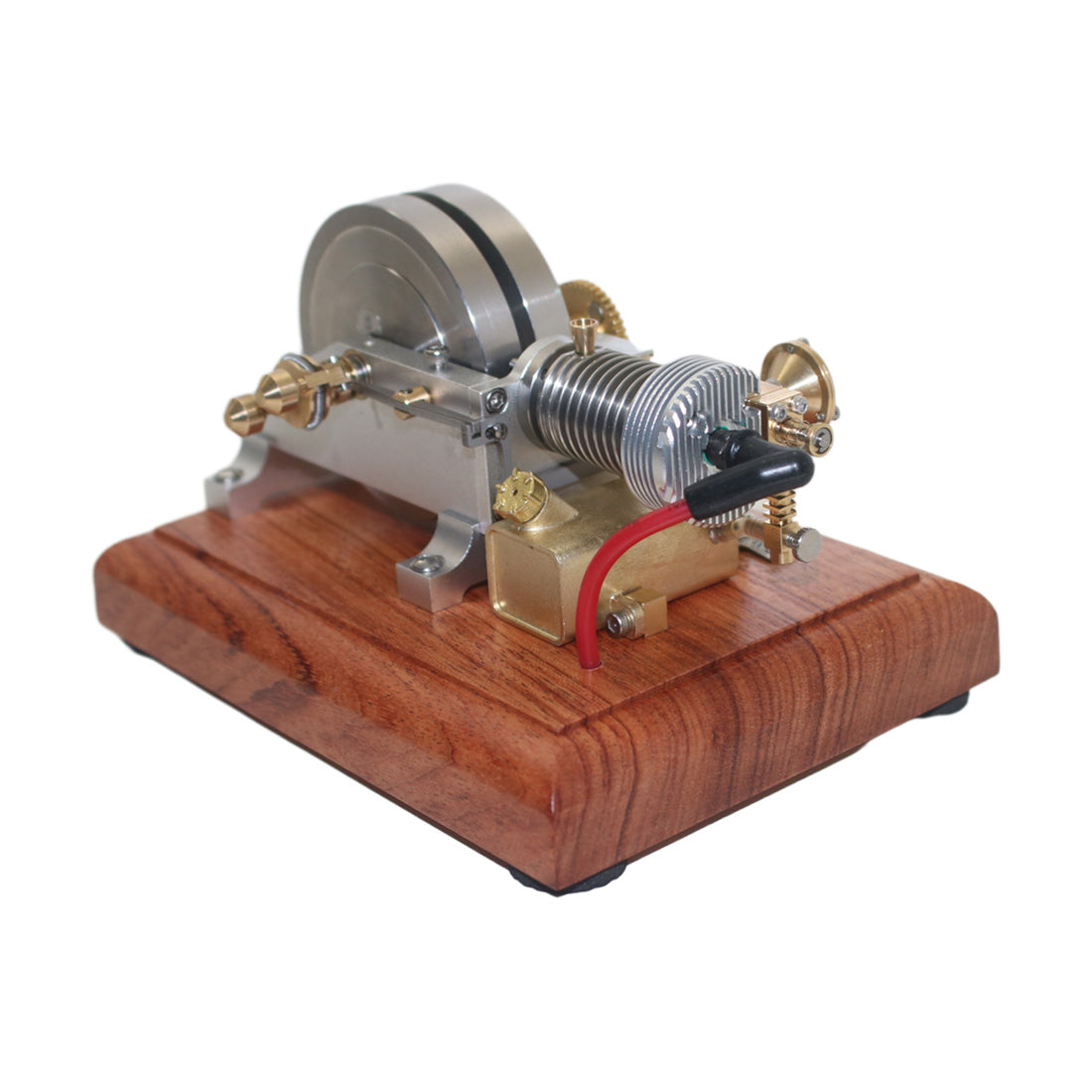 HelloWorld7-4 Cycle Odd Ball Miniature Hit and Miss Gas Engine Model Air-Cooled M96