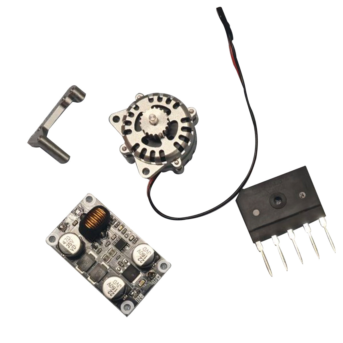 Micro DC Generator Model Kit 12V Output with Voltage Regulator for CISON Engine CDI Power-helloworld7