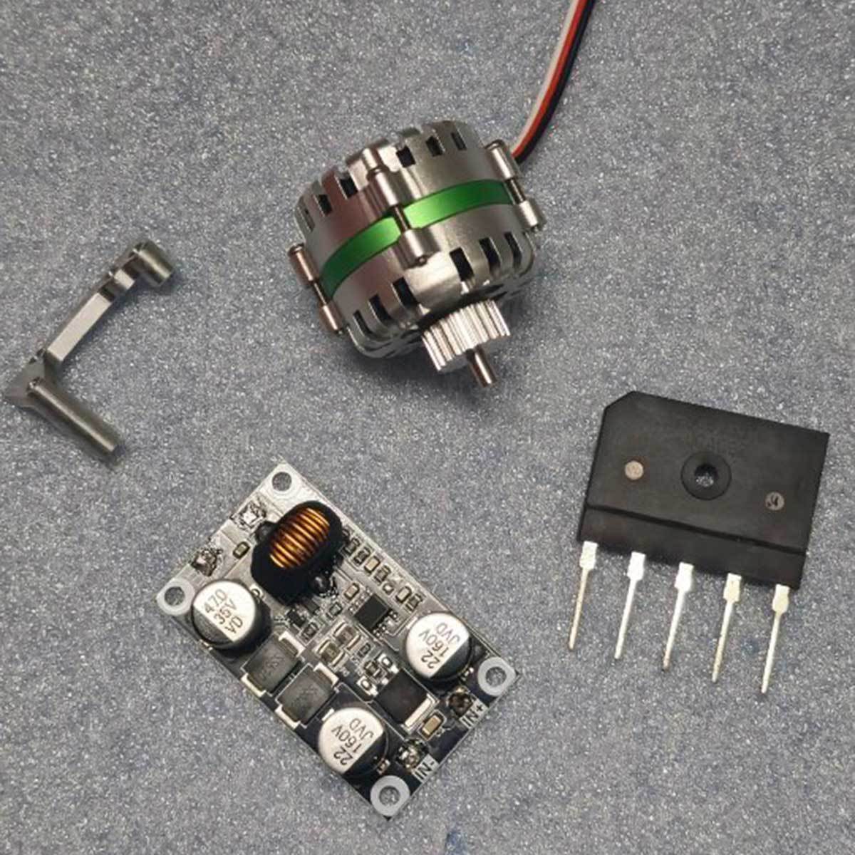 HelloWorld7-68W High-Power Micro Generator Alternator Kit for CISON V8 Engine