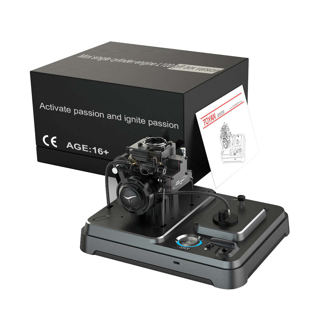 HelloWorld7-TOYAN FS-S100AT 4 Stroke Nitro General Engine Model Souvenir Version