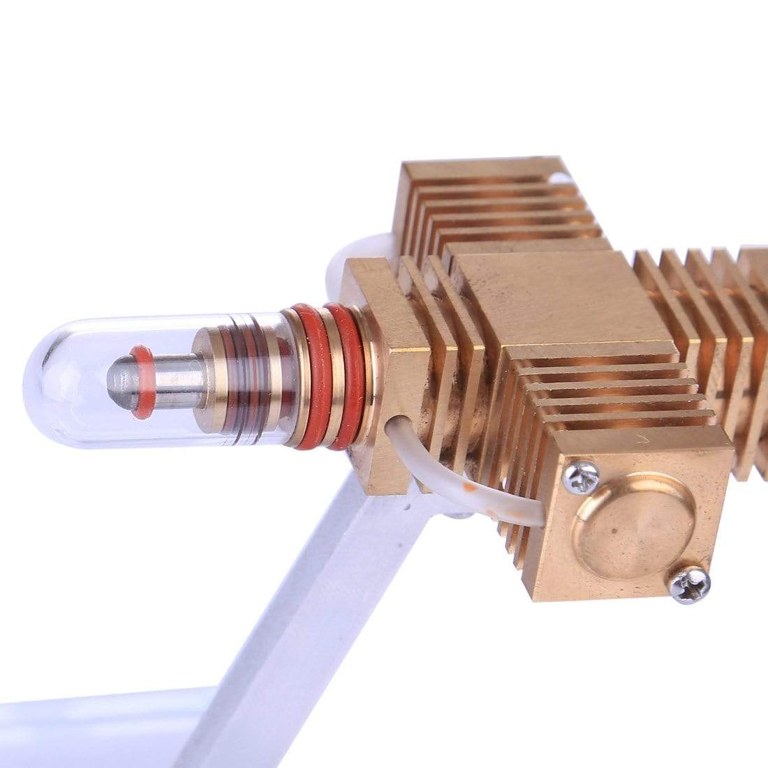 HelloWorld7-Aircraft Hot Air Engine Power Generator Engine Innovative Stirling Engine Science Toys