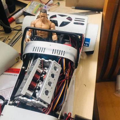 HelloWorld7-V8 Electromagnetic Engine Model  Engine Toy for Model Car / Ship