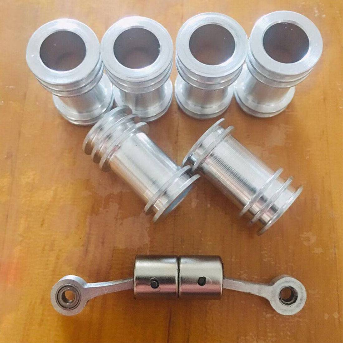 HelloWorld7-V8 Electromagnetic Engine Model  Engine Toy for Model Car / Ship