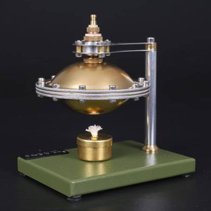 HelloWorld7-Assembly UFO Spin Suspension Hero's Steam Engine with Copper Boiler