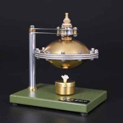 HelloWorld7-Assembly UFO Spin Suspension Hero's Steam Engine with Copper Boiler