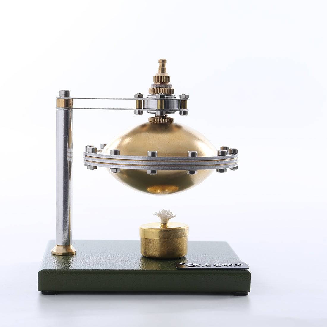 HelloWorld7-Assembly UFO Spin Suspension Hero's Steam Engine with Copper Boiler