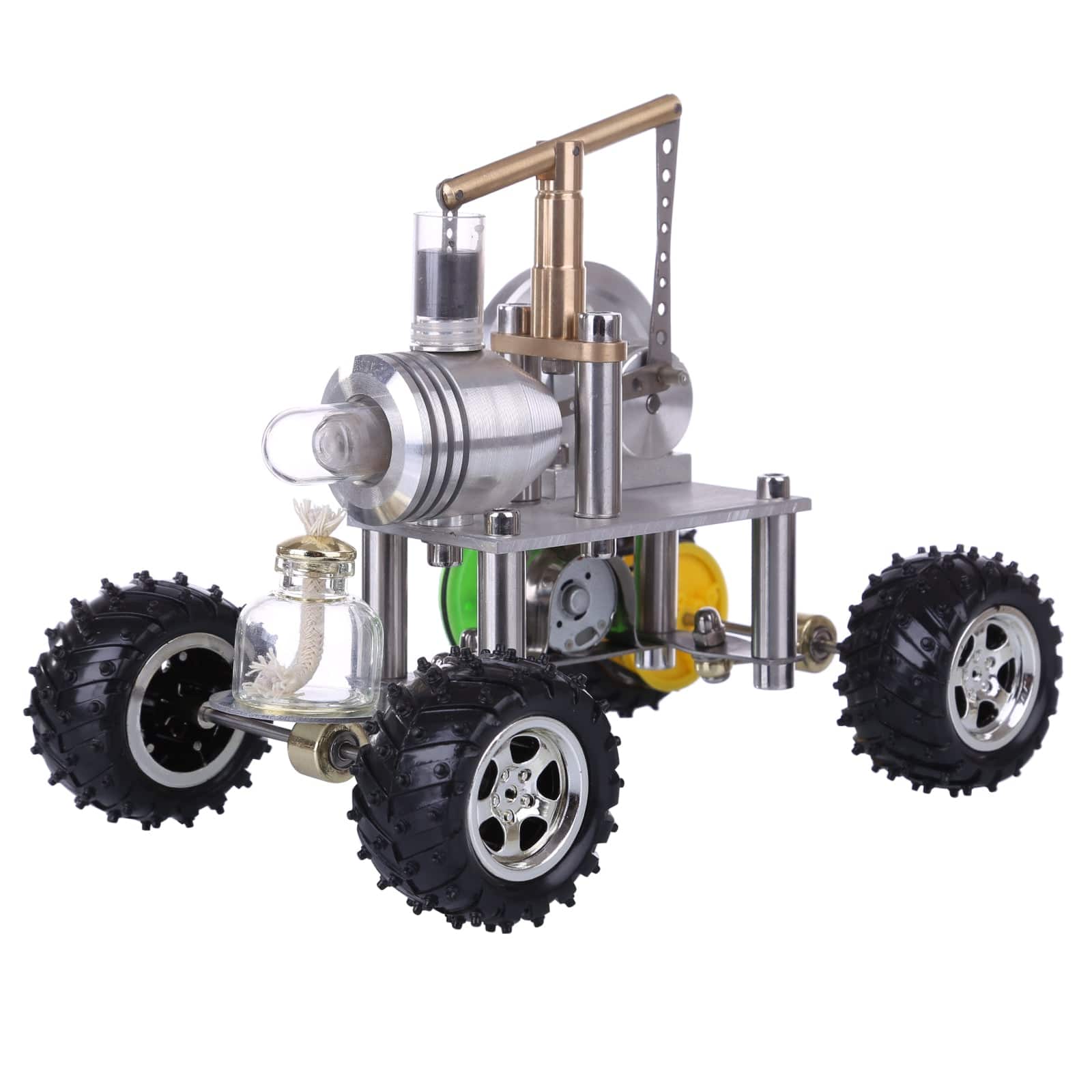 Balance Type Single Cylinder Stirling Engine Car Model Hot Air Motor STEM Gift