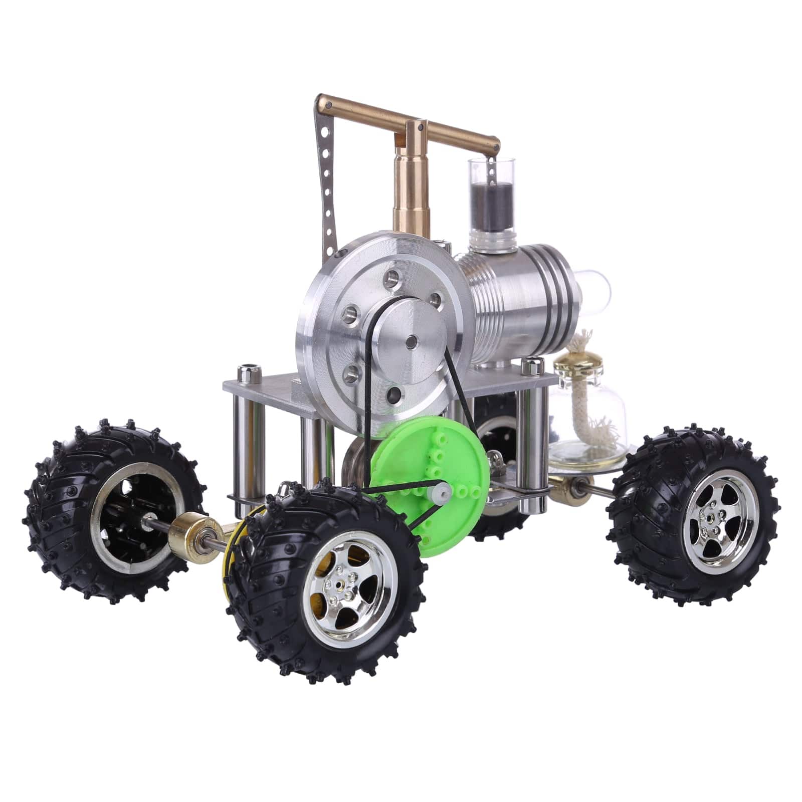 Balance Type Single Cylinder Stirling Engine Car Model Hot Air Motor STEM Gift