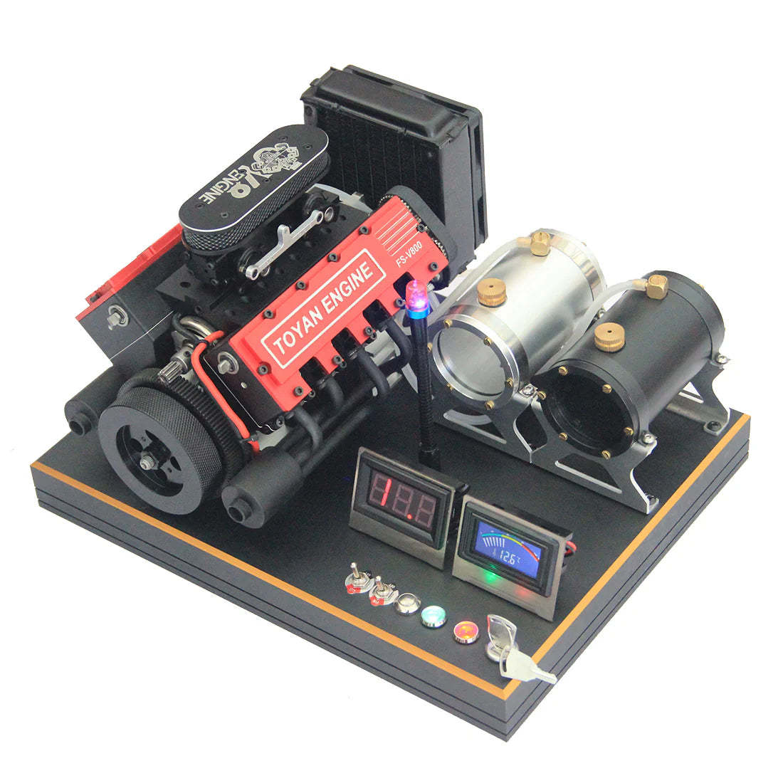 HelloWorld7-TOYAN V4 Engine Four Cylinder Four Stroke Methanol RC Engine FS-V400A