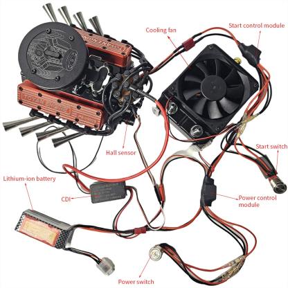 HelloWorld7-Base for TOYAN V8 FS-V800WGPC Gasoline Engine Model Kits ( New Version) Upgrade