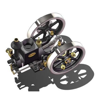 HelloWorld7-RETROL HM-01 7cc Model Hit and Miss 4-stroke Horizontal Internal Combustion Engine