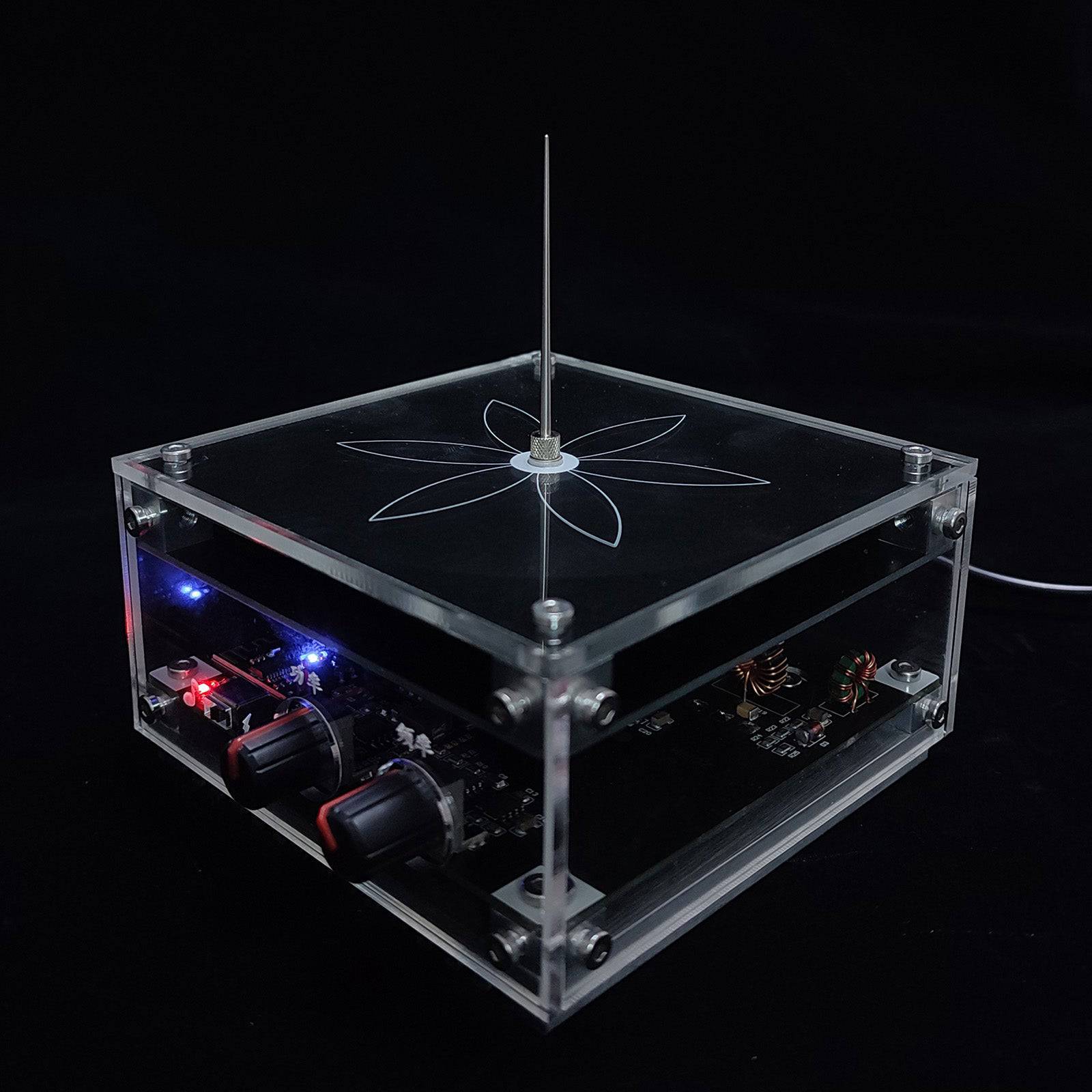 HelloWorld7-Bluetooth Musical Tesla Coil High Frequency Arc Lighter Impulse Generator with 48V2A Power Supply-helloworld7