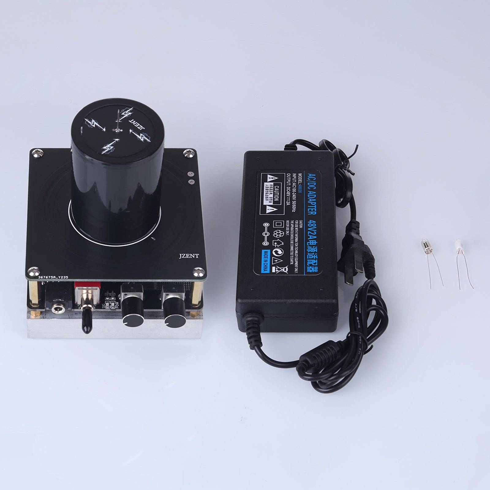 32V Bluetooth Musical Tesla Coil Plasma Speaker Square Wave Generator 20cm Arc Touch Lightning