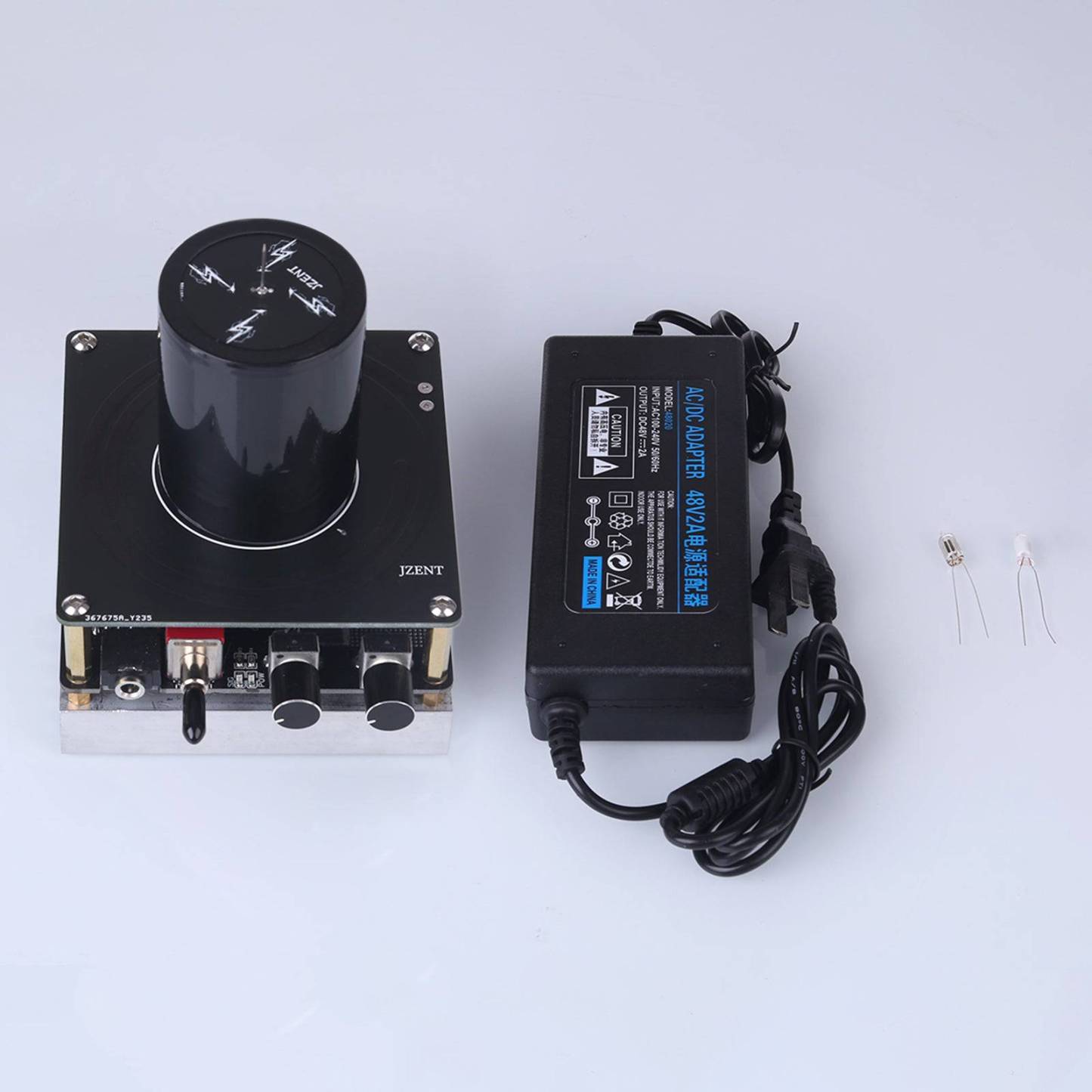 32V Bluetooth Musical Tesla Coil Plasma Speaker Square Wave Generator 20cm Arc Touch Lightning