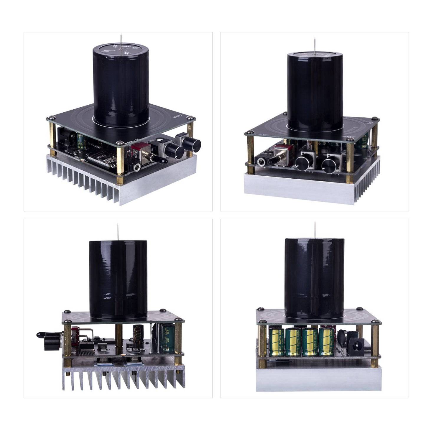 32V Bluetooth Musical Tesla Coil Plasma Speaker Square Wave Generator 20cm Arc Touch Lightning