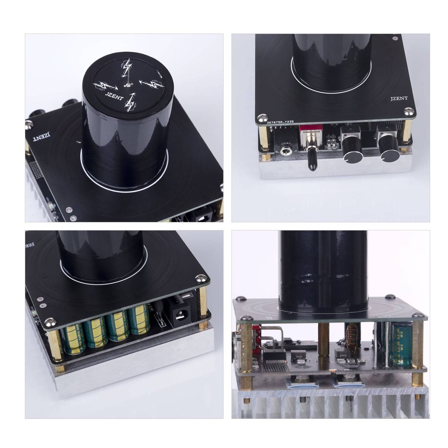 32V Bluetooth Musical Tesla Coil Plasma Speaker Square Wave Generator 20cm Arc Touch Lightning