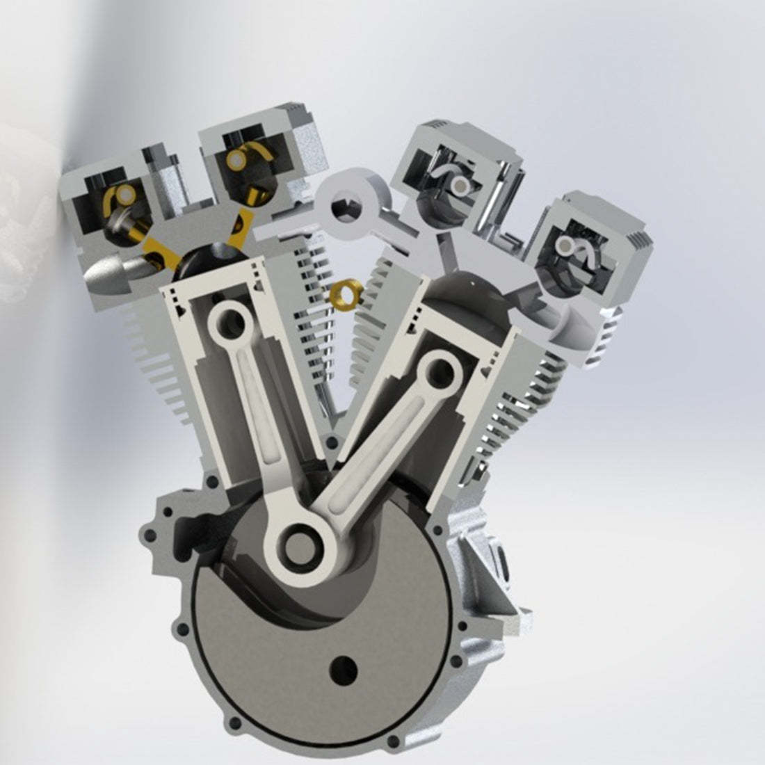 CISON FG-VT157 15.7cc V-Twin 4 Stroke Gasoline Engine Model High Torque RC Power-helloworld7