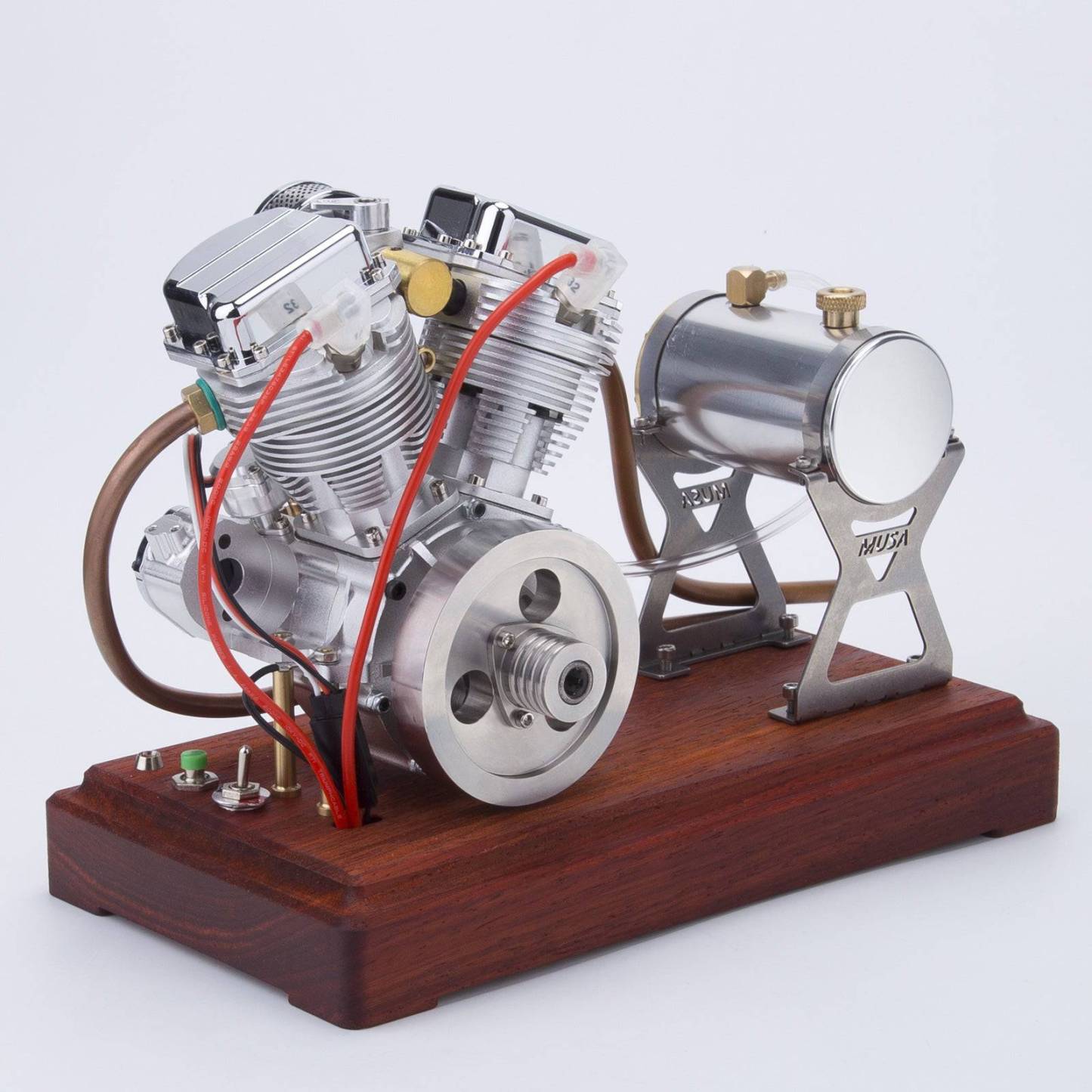CISON FG-VT9 9cc V-Twin 4 Stroke Air Cooled Gasoline Engine Model for RC Cars Black-helloworld7