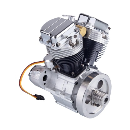 CISON FG-VT9 9cc V-Twin 4 Stroke Air Cooled Gasoline Engine Model for RC Cars Black-helloworld7