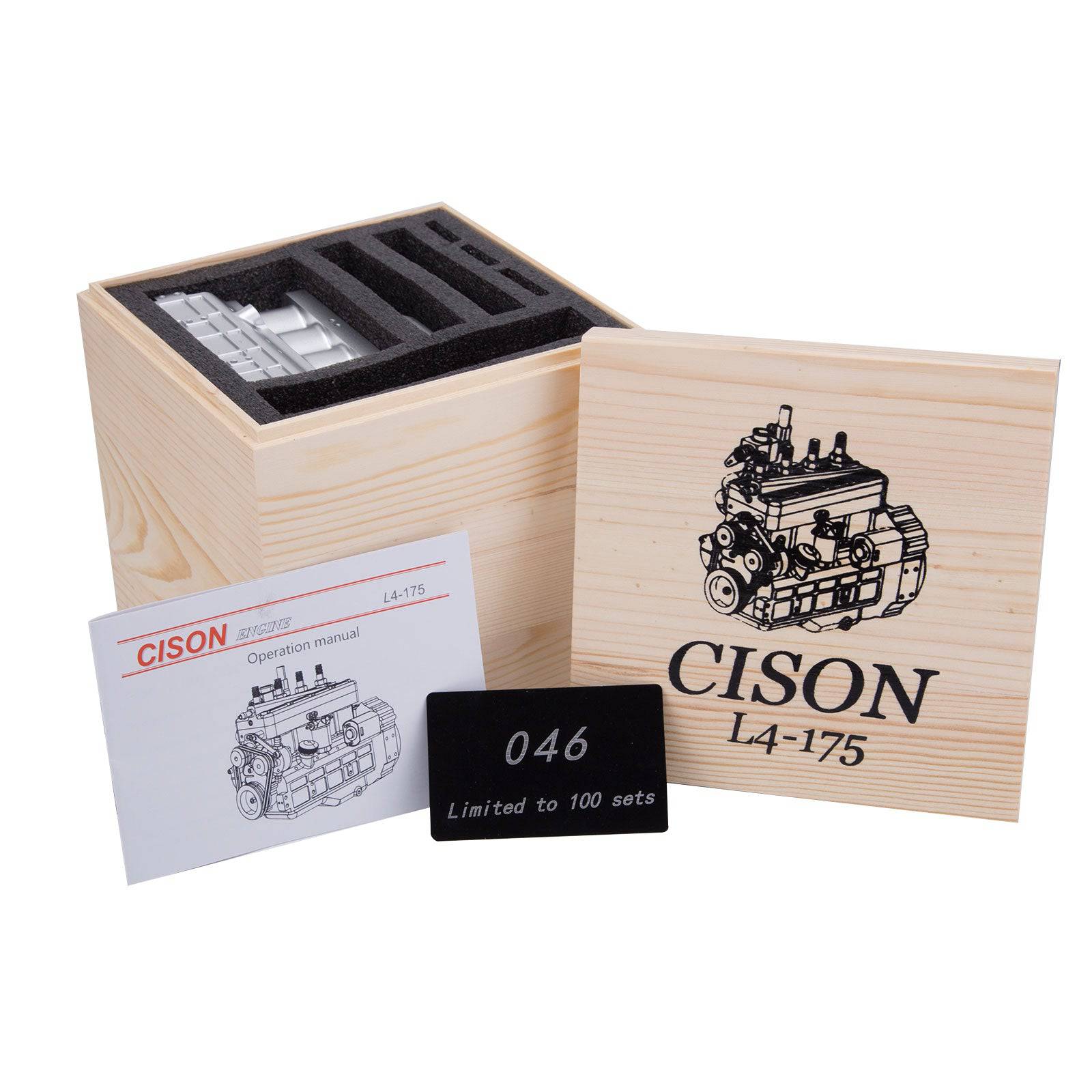 CISON FL4-175 17.5cc Flathead Inline 4 Cylinder 4 Stroke Gasoline Engine Model-helloworld7