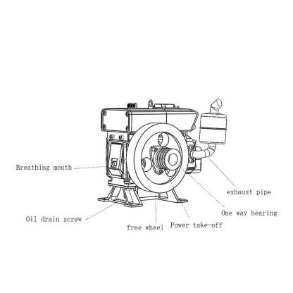 CISON L100 3.5cc Mini 4 Stroke Evaporative Cooled Tractor Engine Model Gift-helloworld7