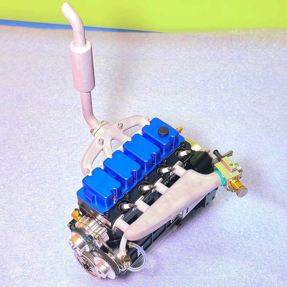 CISON L4-205-OHV 20.5cc Inline 4 Cylinder 4 Stroke Water Cooled Gas Engine for RC Models-helloworld7