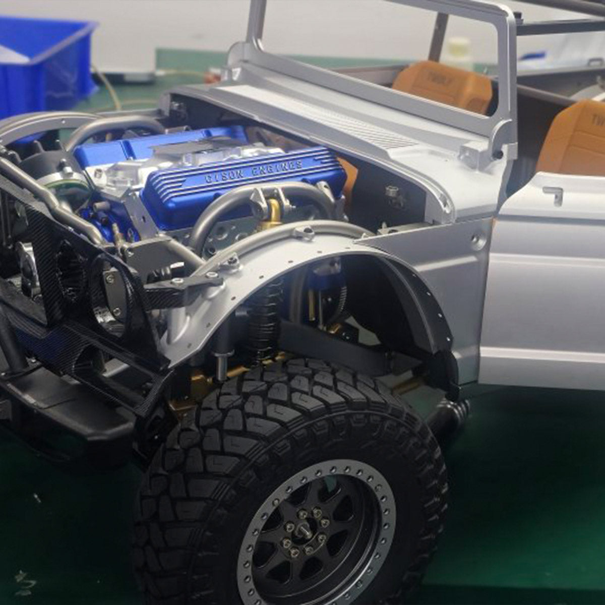 HelloWorld7-Cison V8 Engine Kits V8-440 with Metal Base Full Set 44cc