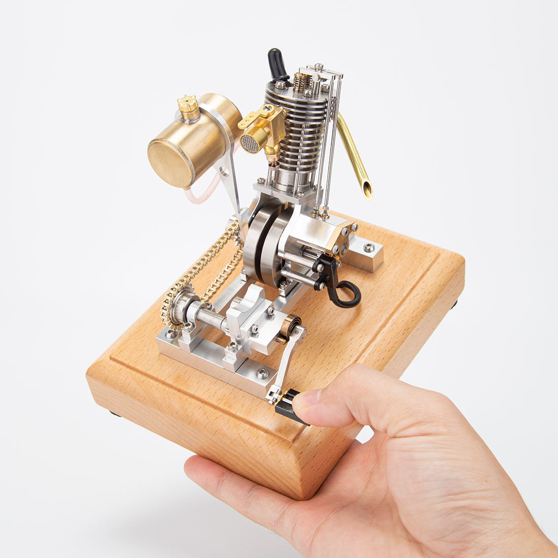 Mini Hoglet 2.1cc Single Cylinder 4 Stroke Gasoline Engine Model with Kickstart-helloworld7