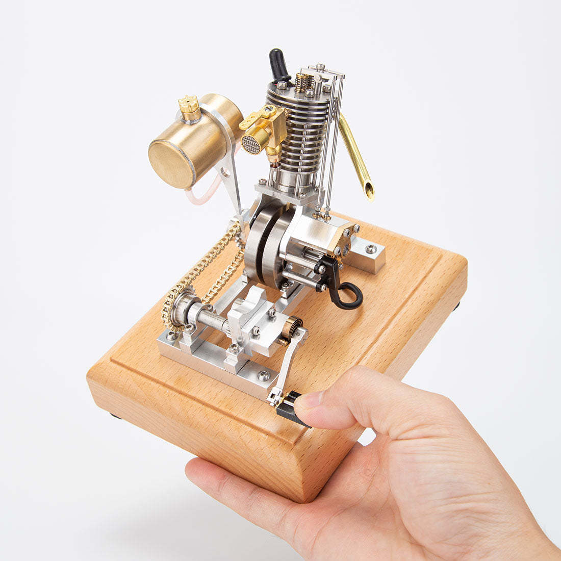 Mini Hoglet 2.1cc Single Cylinder 4 Stroke Gasoline Engine Model with Kickstart-helloworld7