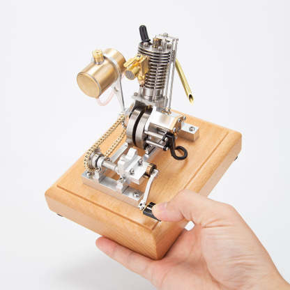 Mini Hoglet 2.1cc Single Cylinder 4 Stroke Gasoline Engine Model with Kickstart-helloworld7