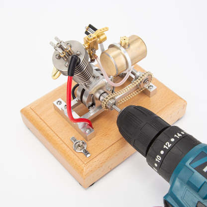 Mini Hoglet 2.1cc Single Cylinder 4 Stroke Gasoline Engine Model with Kickstart-helloworld7