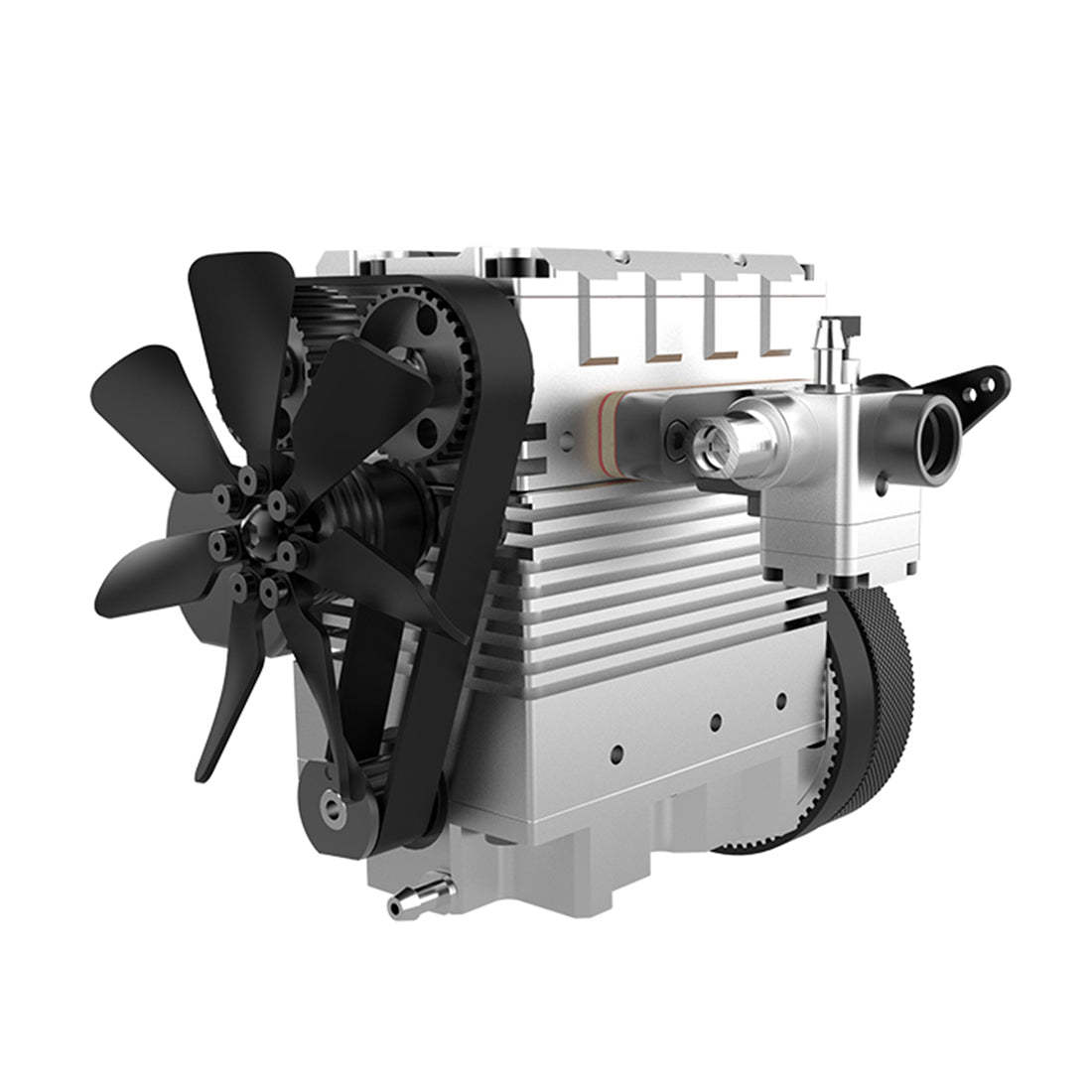 SEMTO ST-NF2 DIY 2-Cylinder 4-Stroke Nitro Engine Model Kit – Working Desktop Internal Combustion Engine-helloworld7