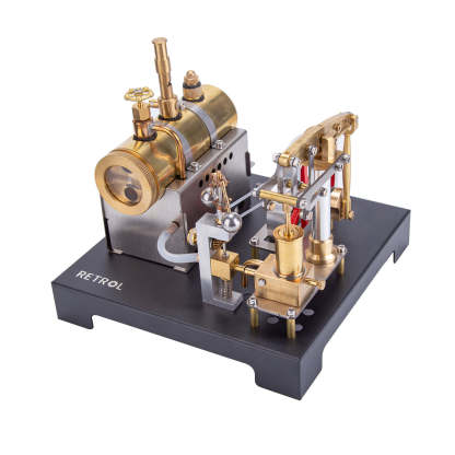 RETROL DIY Beam Steam Engine Model Kit with Boiler and Centrifugal Flyball Governor-helloworld7