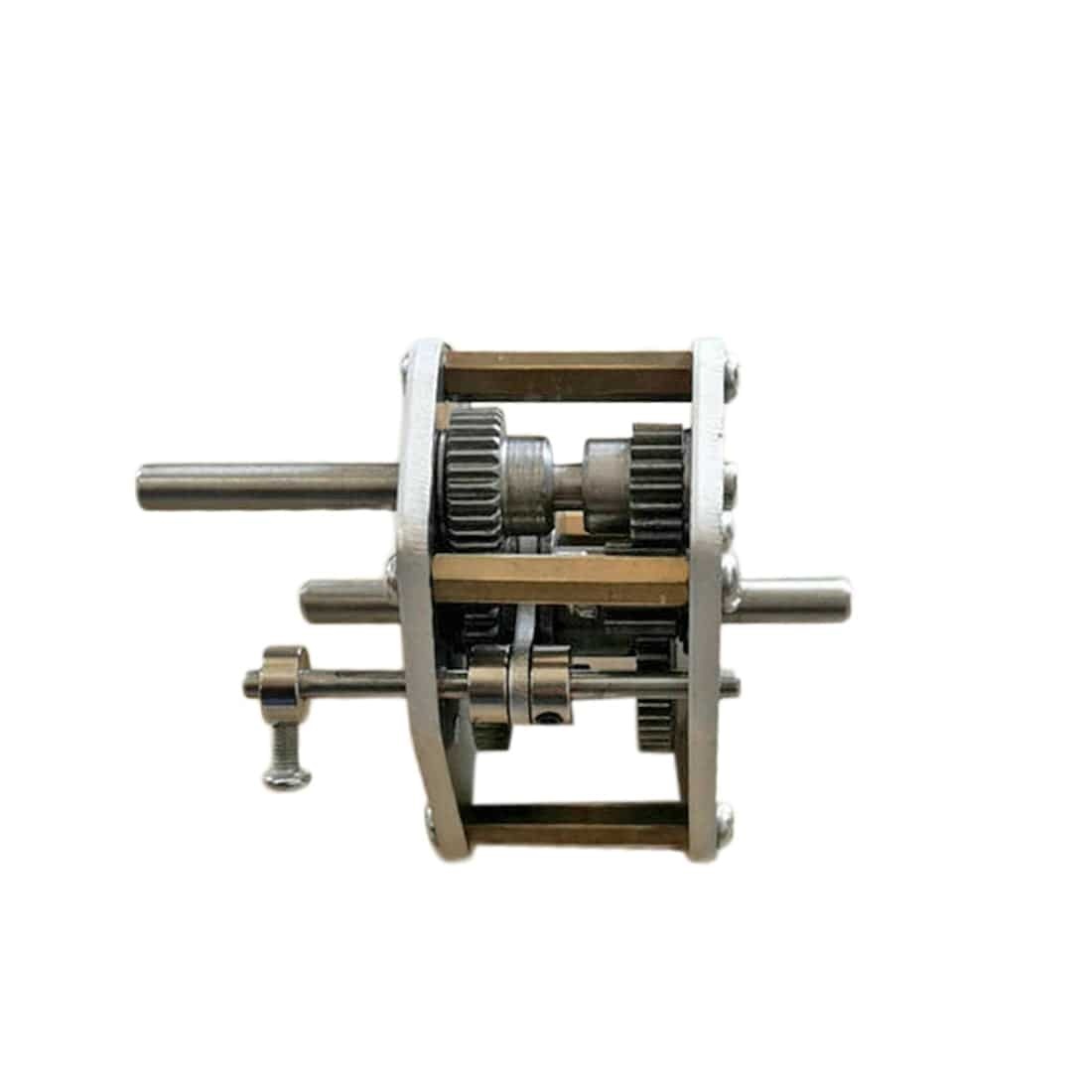 HelloWorld7-DIY Modified Metal Gearbox with Reverse / Neutral / Forward Gear for TOYAN Engine Gasoline Car-helloworld7